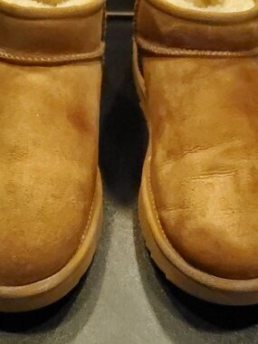 UGG CLASSIC ULTRA MINI WOMEN BOOTS SUEDE CHESTNUT US 10